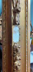 b(1) cornice in legno dorato e modellati in stucco particolare prima del restauro